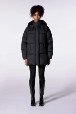 Gertrudesite Doudoune Pame oversize mi-longue amovible avec capuche