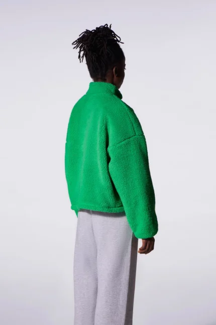 Gertrudesite Veste polaire Sakura zippée oversize