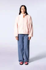 Gertrudesite Veste polaire Sakura zippée oversize