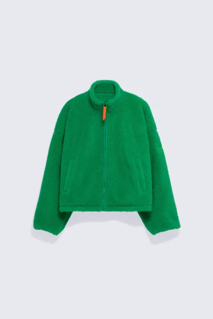 Gertrudesite Veste polaire Sakura zippée oversize