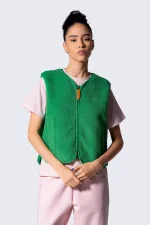 gertrudesit Veste zippée sans manches Saki polaire