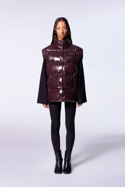gertrudesit doudoune brillante oversize Mara Bright sans manches