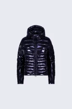 Gertrudesite Doudoune légère et cintrée en nylon brillant, France Bright Dark Night